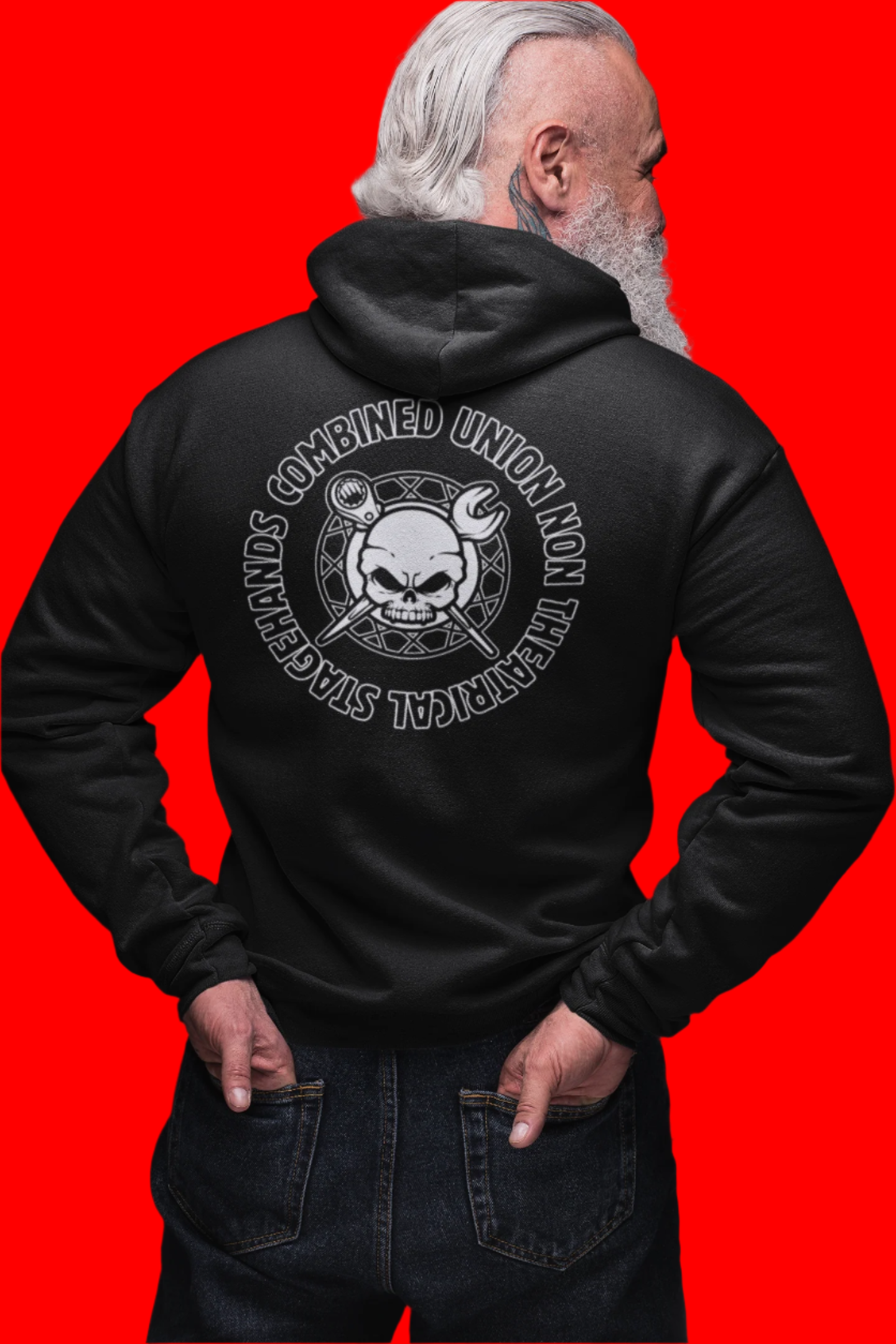 C.U.N.T.S White Skull Logo - Unisex Heavy Blend™ Hooded Sweatshirt
