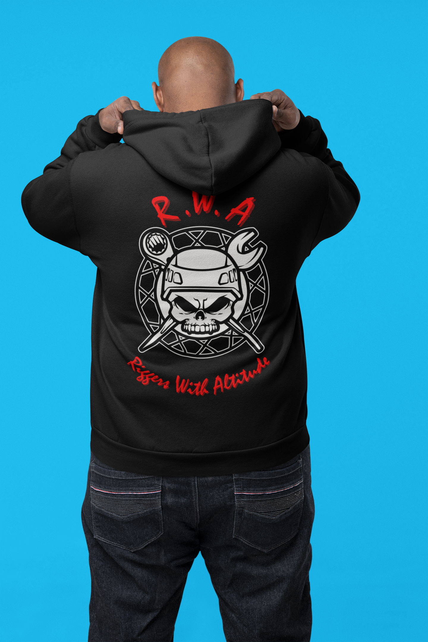 Riggers With ATTiTUDE - Three-Panel Fleece Hoodie