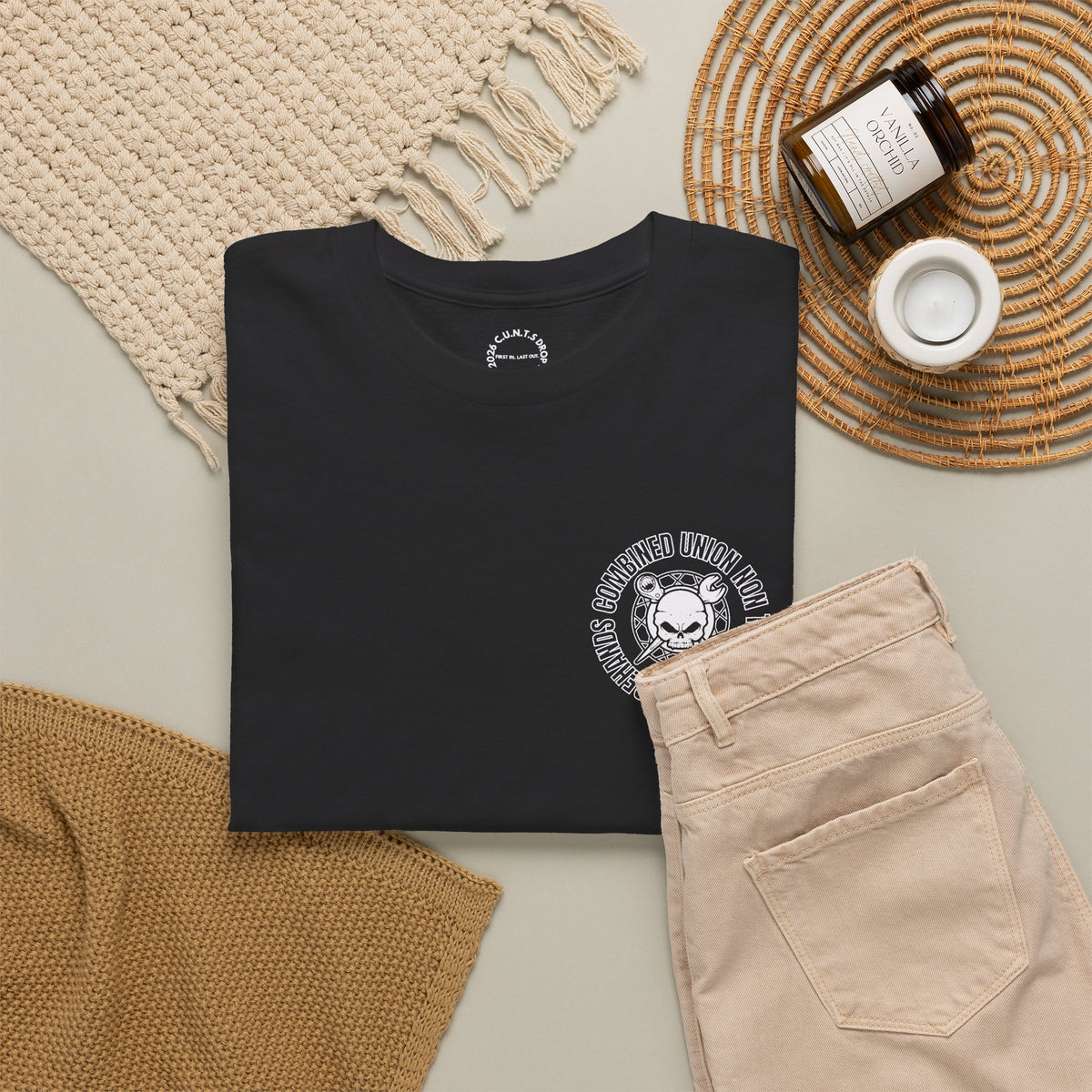 C.U.N.T.S. Skull Logo Heavy Cotton Tee|Drop Four