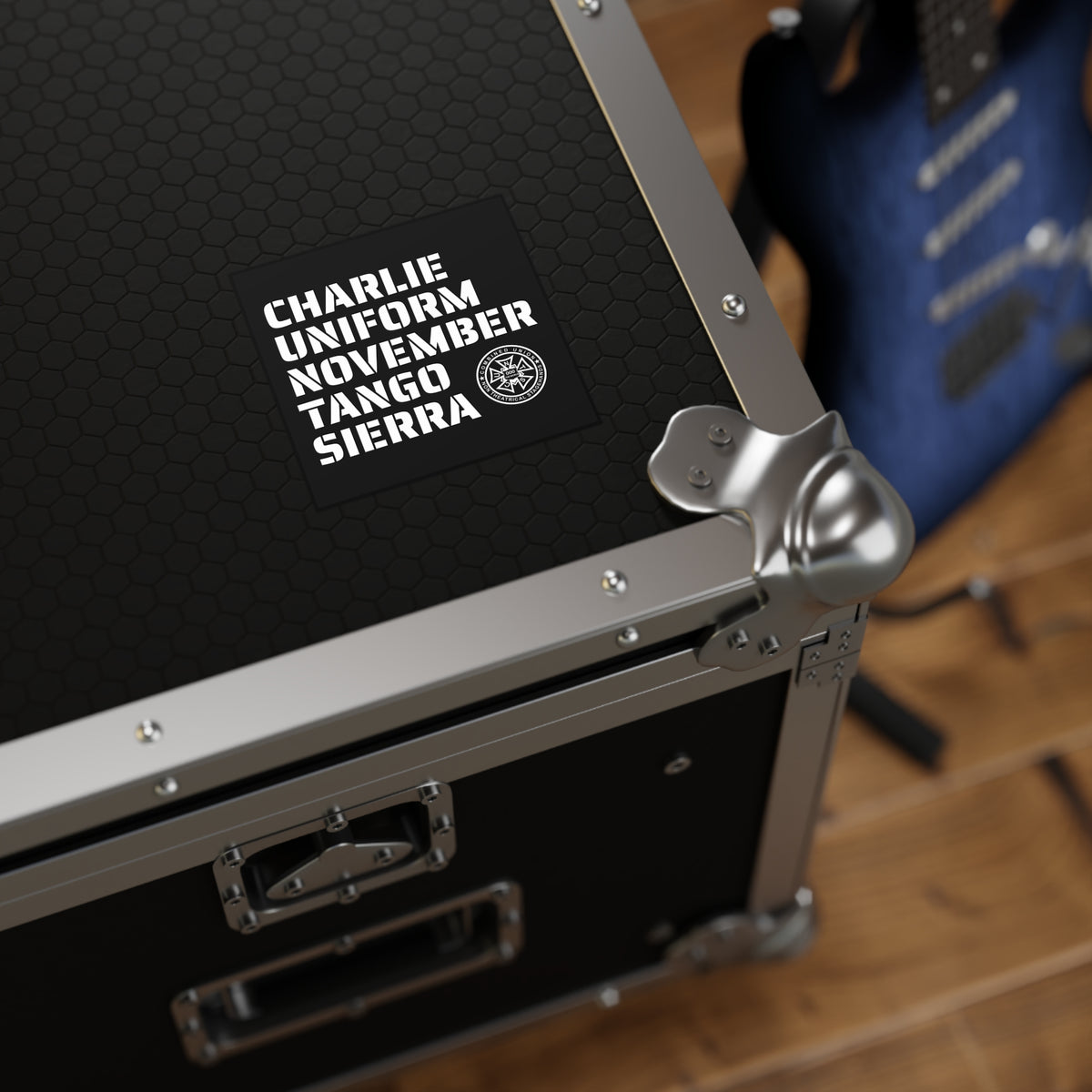 CHARLIE UNIFORM NOVEMBER TANGO SIERRA – Road Case Sticker