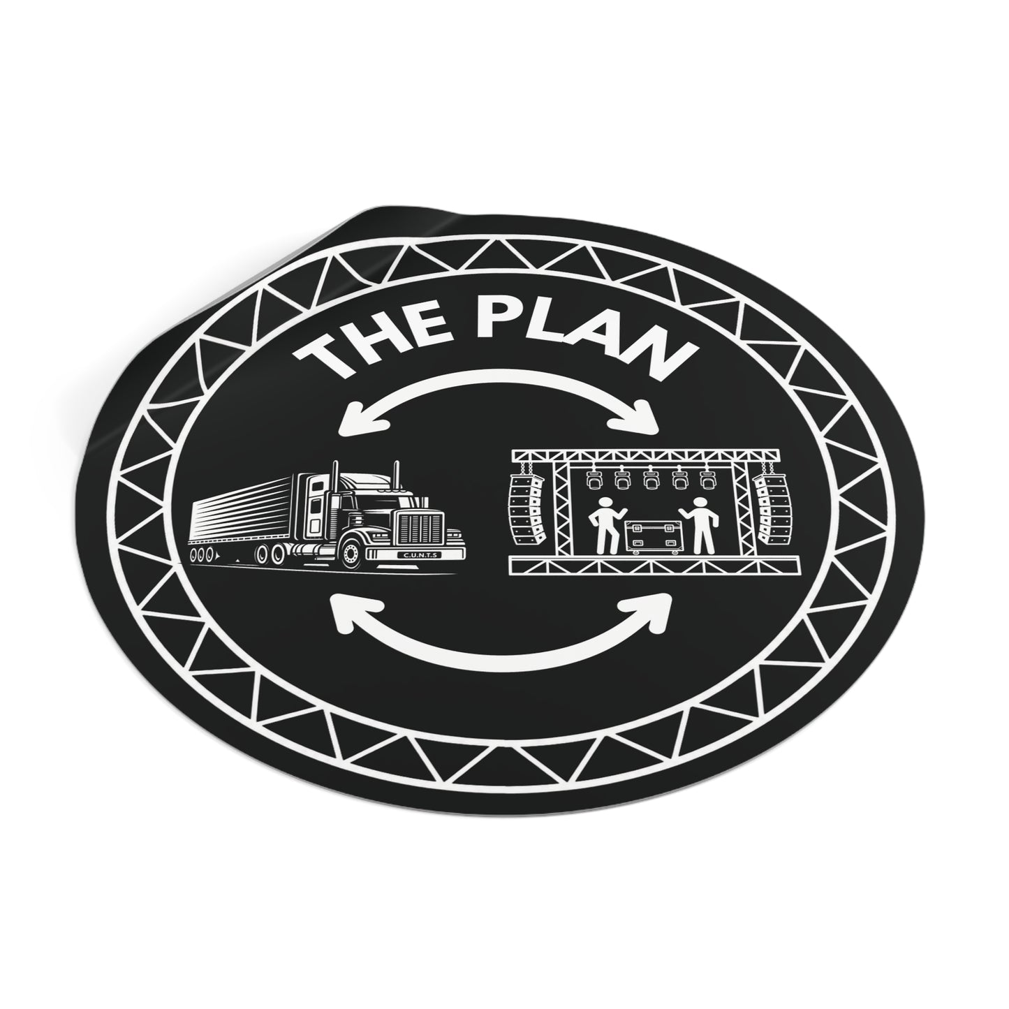 THE PLAN - Road Case Sticker