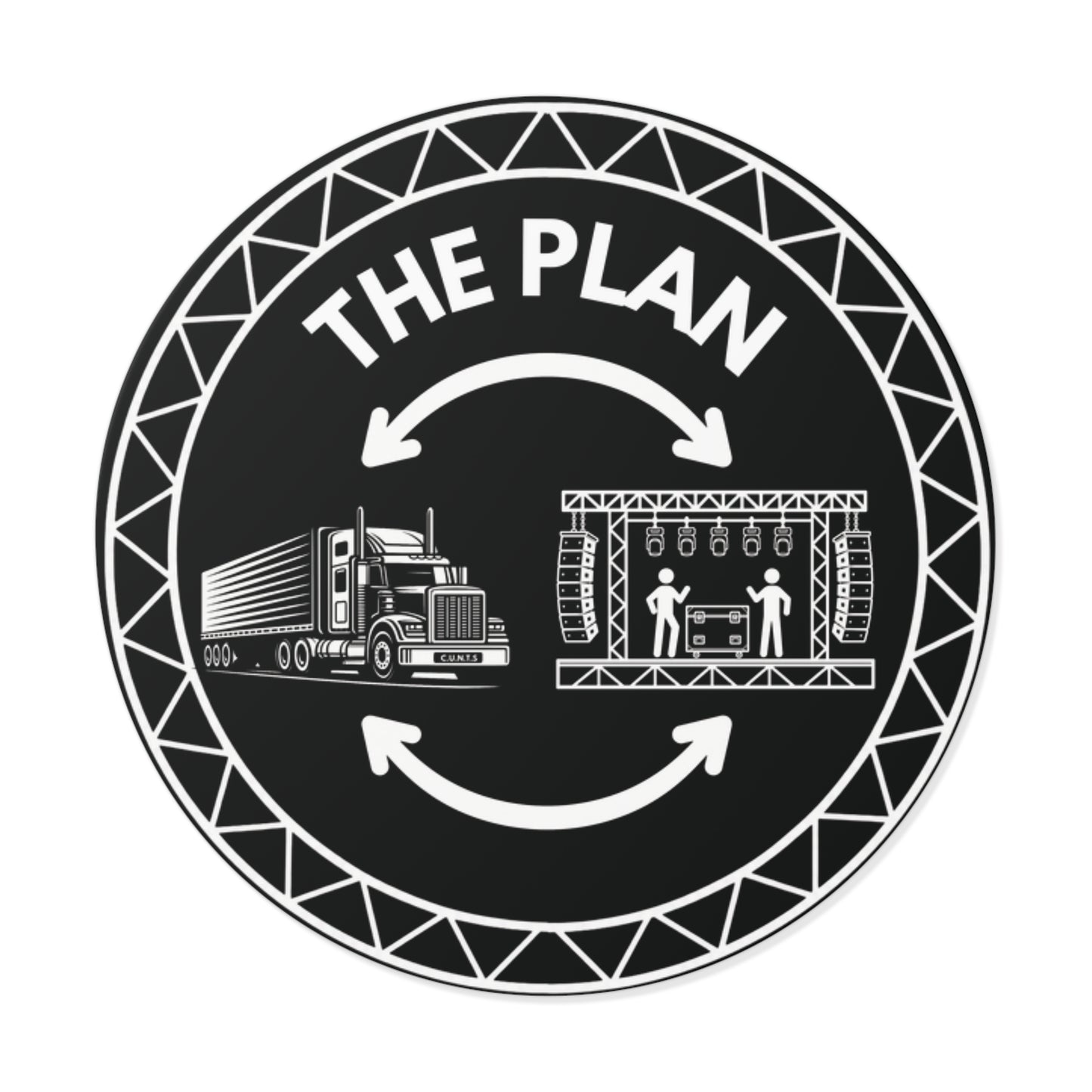 THE PLAN - Road Case Sticker