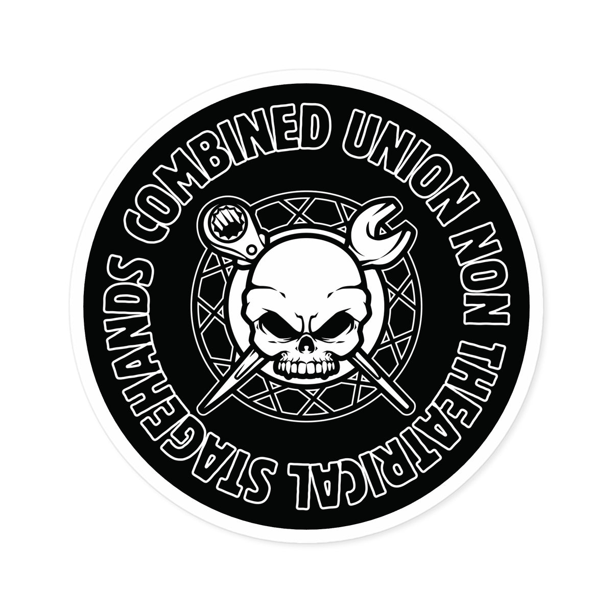C.U.N.T.S Skull Logo - Round Stickers, Indoor & Outdoor