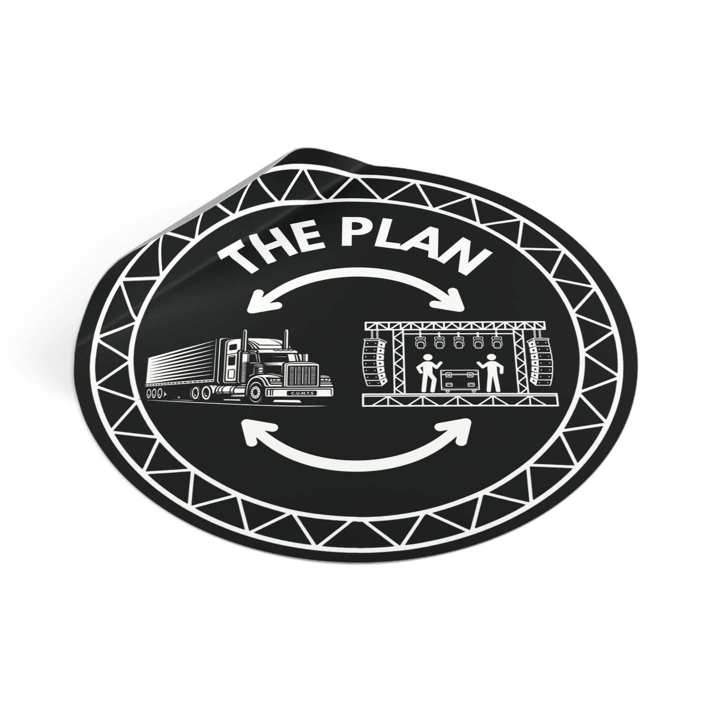 THE PLAN - Road Case Sticker