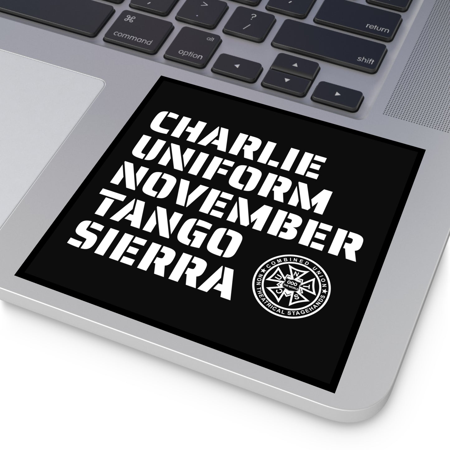CHARLIE UNIFORM NOVEMBER TANGO SIERRA – Road Case Sticker