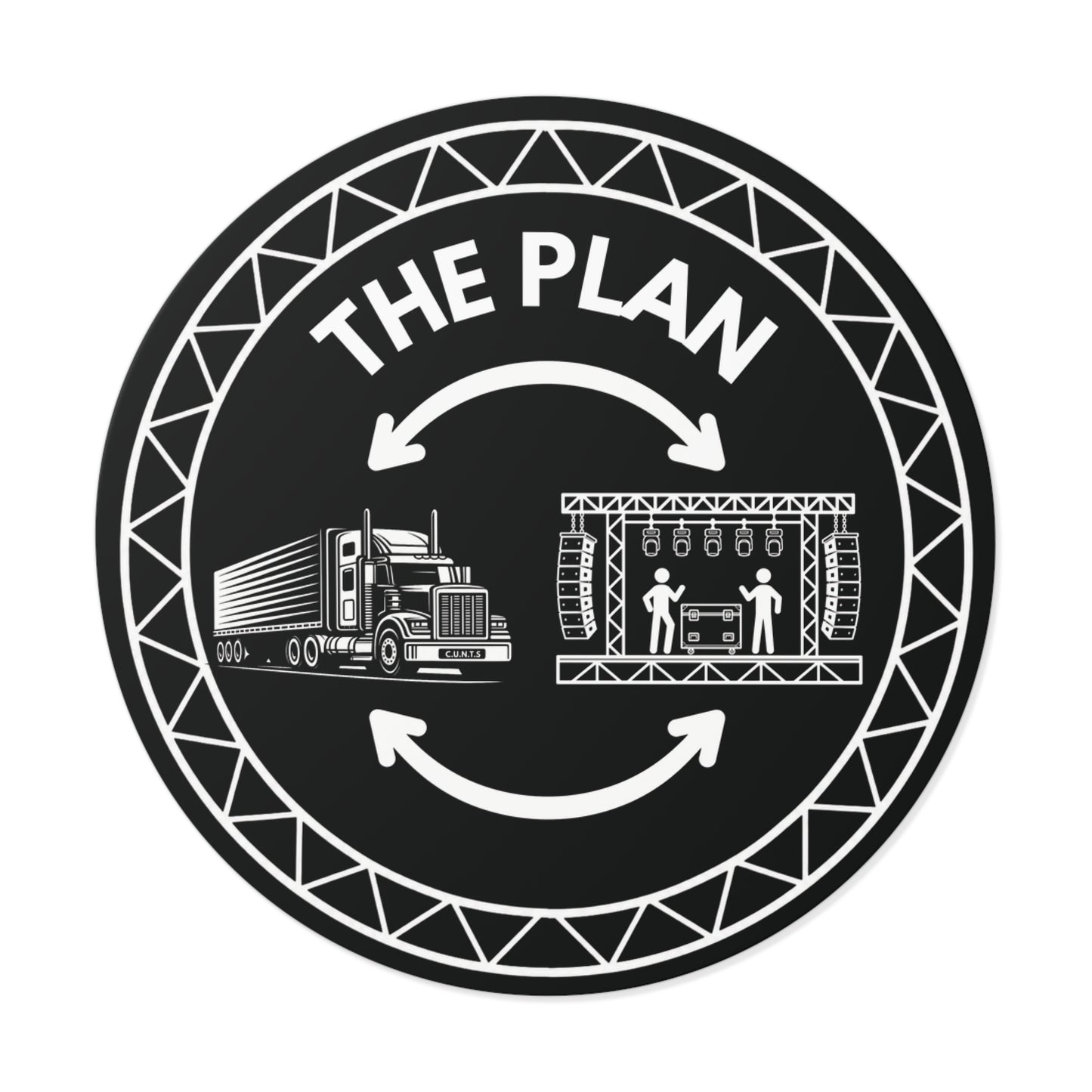 THE PLAN - Road Case Sticker