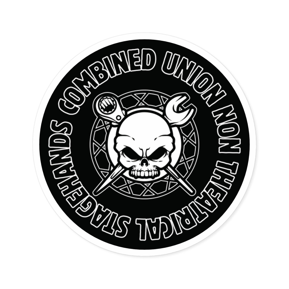 C.U.N.T.S Skull Logo - Round Stickers, Indoor & Outdoor