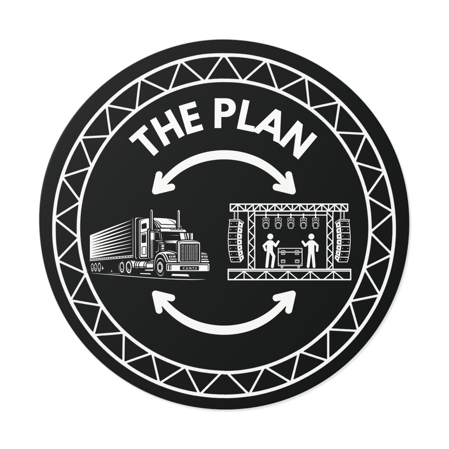 THE PLAN - Road Case Sticker