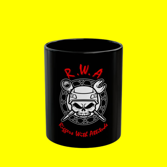Riggers With ATTITUDE - Black Mug (11oz)