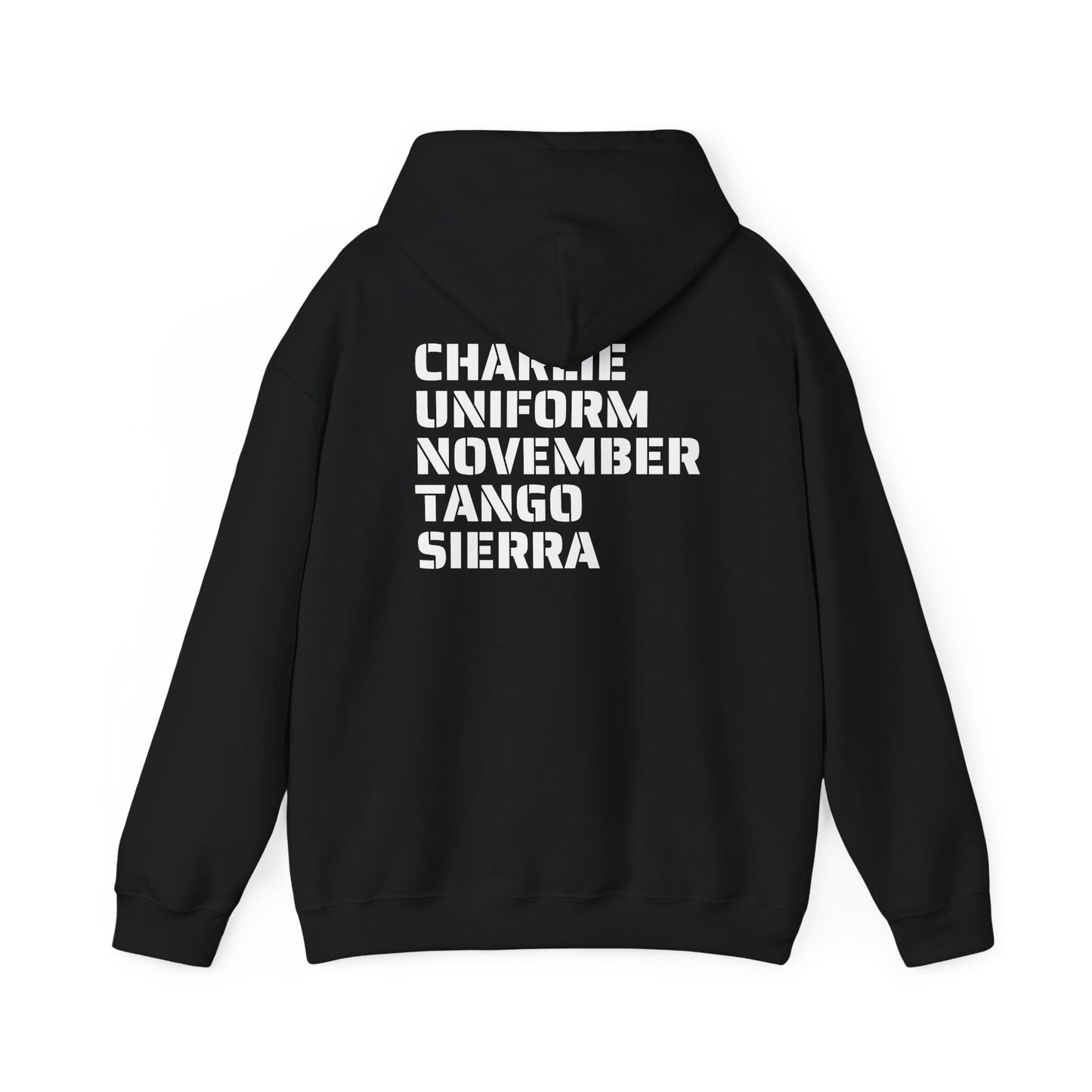 CHARLIE UNIFORM NOVEMBER TANGO SIERRA — HOODIE