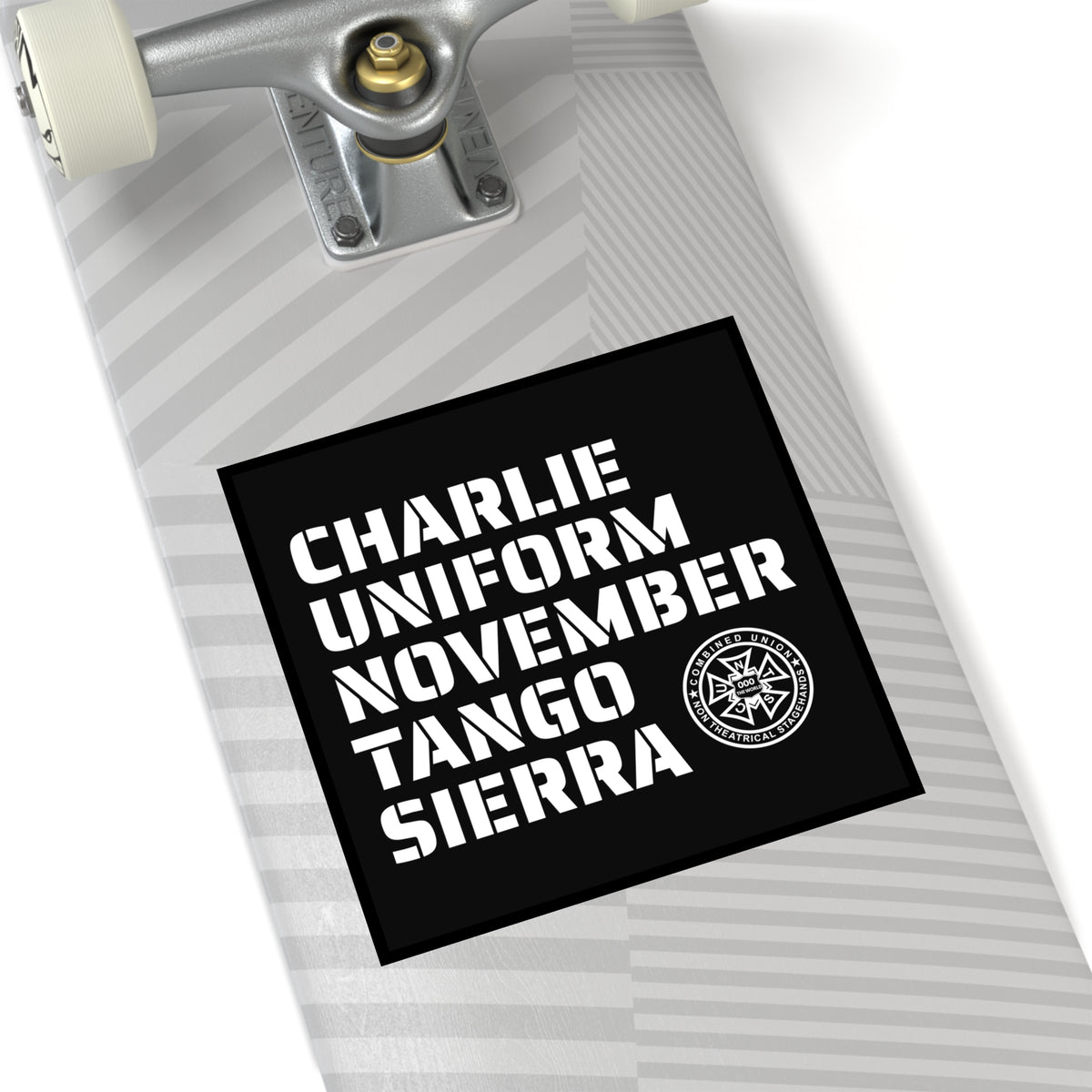 CHARLIE UNIFORM NOVEMBER TANGO SIERRA – Road Case Sticker